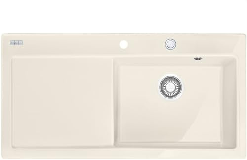Franke Mythos MTK-611-I Lavabo sobre-encimera Rectangular Cerámico - Fregadero (Lavabo sobre-encimera, Rectangular, Cerámico, Beige, 1 senos, Rectangular)