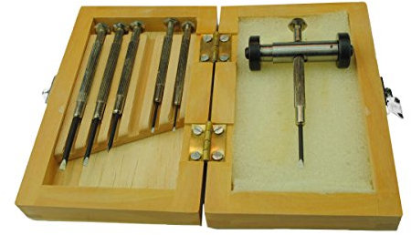 Jewellers Screwdriver Set x 6 in Wooden Box, Quality Tool & Sharpening Jig (J1312) Free UK Postage