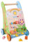 Bigjigs Toys Blumiger Spiel- und Laufwagen