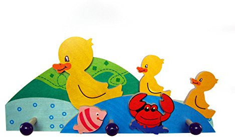 Rudolphs Schatzkiste Zimmerdekoration Garderobe Entchen BxLxH 350x65x150mm NEU Kinderzimmer Küchenstuhl Küchentisch Sitzen Sitzecke Garderobenständer Einrichtung Stühle Tische Dekoration Spielzeug