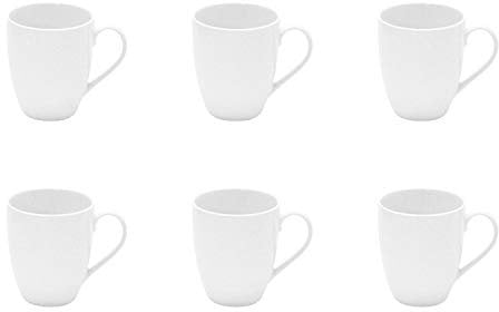 Retsch Arzberg 680096031 Kaffeebecher, Porzellan, 300 ml, H: 10 cm, Ø 8,4 cm, weiß (6 Stück)