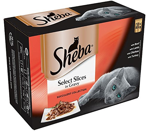 Sheba Selected Slices in Gravy for Cats, 12 x 85g