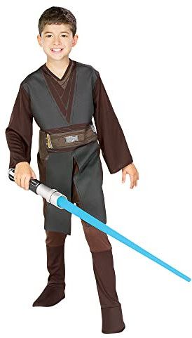 Rubies Disney Star Wars Anakin Skywalker Bambino Grande - Età 8-10, Marrone, Verde Halloween