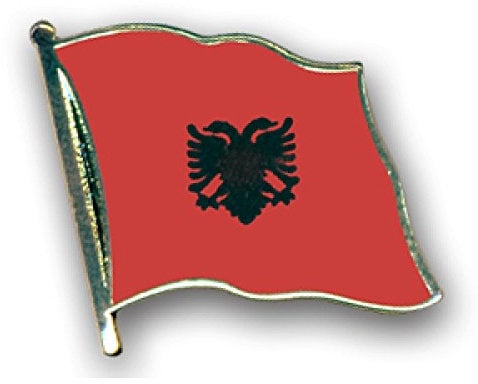 Flaggen-Pin vergoldet : Albanien