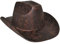 ESPA / FunnyFashion NEU Hut Cowboy, braun, Waschlederoptik