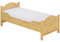 Erst-Holz Seniorenbett extra hoch Rollrost Matratze 100x200 Massivholz Holzbett Gästebett 60.40-10M
