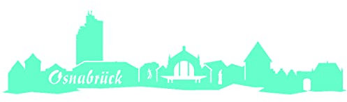 Samunshi® Aufkleber Osnabrück Skyline Autoaufkleber 20 x 4,8cm mint