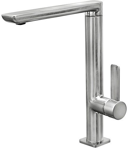 Grifo De Cocina Teka Monomando Fo 915 Color Inox Ref 62915020I Caño Alto Giratorio