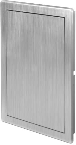 AWENTA 200 x 300 mm ABS-Inspektionsklappe für Lüftungssysteme, Rauchrohre, Wasserzähler – Kunststoff-Inspektionstür – Silberne Revisionstür