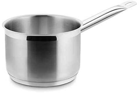 LACOR Stielkasserolle, Hoch Eco-Chef D.18x12, Edelstahl, 18 cm, 38 x 20.5 x 14.5 cm, 1 Einheiten | Aus lebensmittelechtem Edelstahl gefertigt; hohe Korrosionsbeständigkeit und Haltbarkeit im täglichen Gebrauch