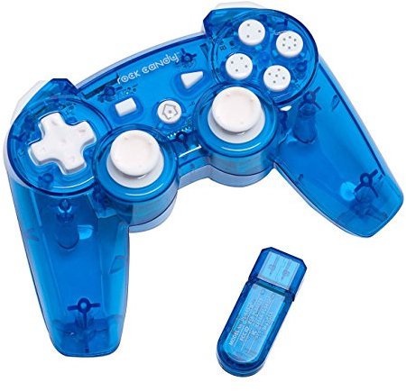 Manette sans fil rock candy pour ps3 - modèle bleu