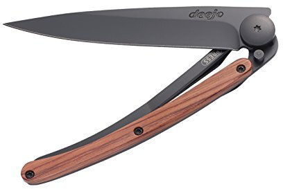 deejo Leichtgewichtsmesser Black 37g Rosewood Taschenmesser, Mehrfarbig, One Size