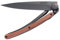 deejo Leichtgewichtsmesser Black 37g Rosewood Taschenmesser, Mehrfarbig, One Size