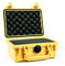 PELI 1120 Professional Shockproof Camera Case, IP67 Watertight, 5L Capacity, Made in US, With Customisable Foam Inlay, Yellow