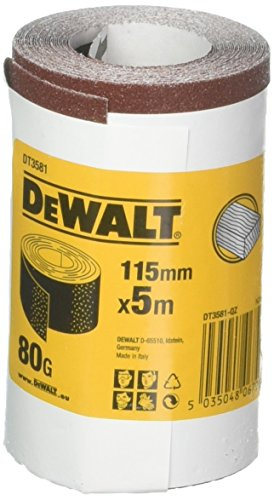 DeWalt rotoli carta abrasiva 1/4 e 1/2 5 metri grana 80
