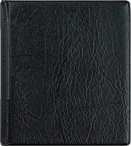 Brunnen 106511090 Ringbuch (für Blattgröße 8,8 x 15,2 cm, 6 Ringe, Kunststoff-Einband inkl. 50 Blatt (liniert), A-Z Register, durchsichtiger Einstecktasche) schwarz