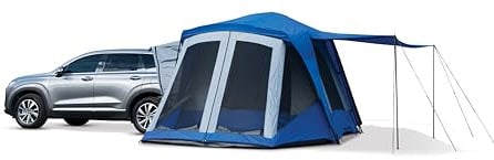 Napier Sportz SUV Tent with Screen Room | 10'x10' Vehicle Camping Tent with 7'x6' Screen Room and Awning | Fits All CUVs, SUVs, Minivans | Sleeps 6 Adults | Blue/Gray | Model 84000