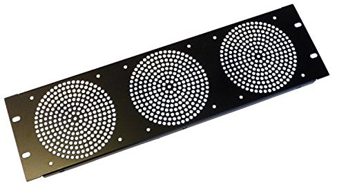 AllMetalParts 3U Fan Rack Panel, For 3 Fans. [PC]