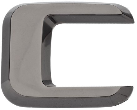 Luxbling Auto Chrom 3D Buchstabe - schwarz - C
