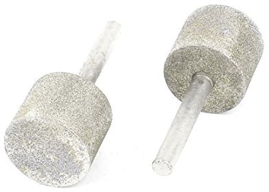 sourcing map 6 mm Schaft, 25° mm, Zylinderkopf Schleifstifte-Bit, 2 Stück de