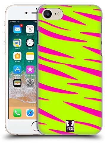 Head Case Designs Tiger Neon Drucke Harte Rueckseiten Handyhülle Hülle Huelle kompatibel mit Apple iPhone 7/8 / SE 2020 & 2022