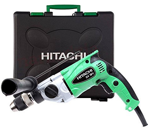 HITACHI DV18V Trapano con Percussione, 18 W, 18 V, Verde
