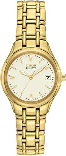 Citizen Damen Analog Quarz Uhr mit Edelstahl beschichted Armband EW1262-55P