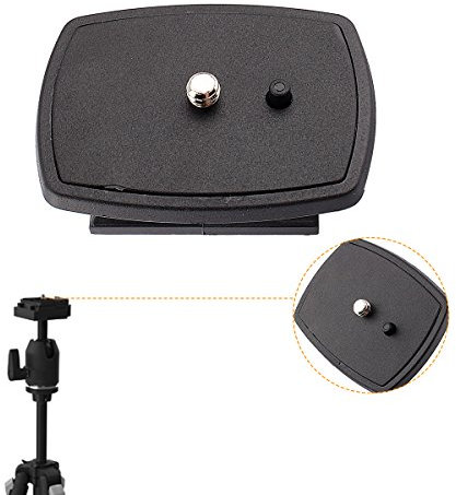 Yosoo Kit de conexión de Cabeza de trípode de Viaje cámara réflex Digital SLR Repuesto Sistemas de conexión rápida Placa de Montaje Plataforma Placas de liberación rápida