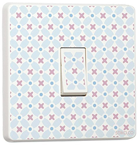 Aufkleber für Lichtschalter, Einzelschalter, Vinyl, Shabby Chic-Design muster 4