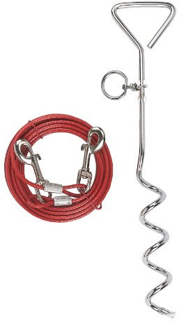 Kerbl 83543 Anlegespirale 8 mm x 40 cm mit Laufleine 5 mm x 6m