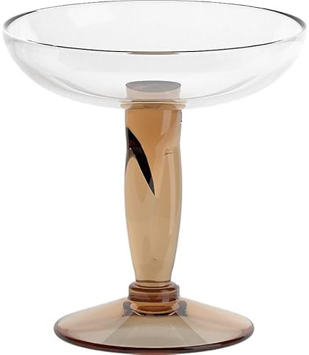 CRISTALICA Eiscremeglas Eisbecher flache Eisschale rosa Venezia Gelato 400ml