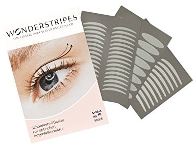 Wonderstripes Augenlid Pflaster, transparent, Größe S-M-L