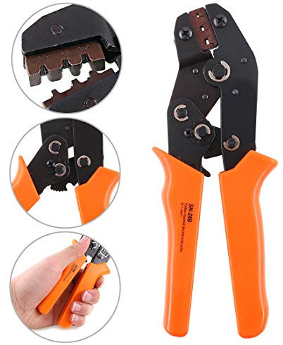 Glarks SN-28B Terminal Professional Pin Crimping Tool for 2.54mm 3.96mm 28-18AWG 0.1-1.0mm2