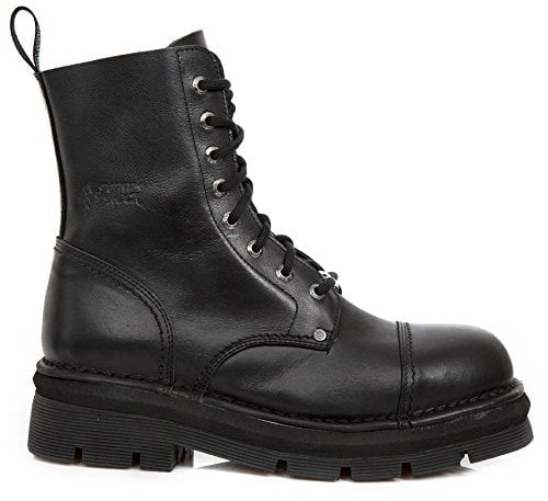 New Rock M.NEWMILI083 S14 - Stivali, in metallo, unisex, Nero , 41 EU