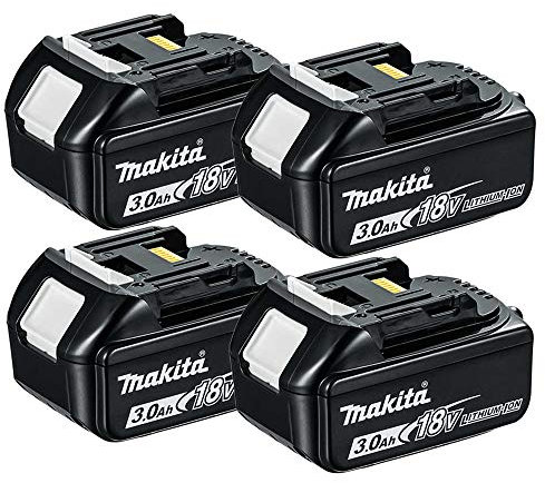 Makita Genuine BL1830 18V Li-ion LXT 3.0Ah Battery Pack of 4