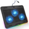 KLIM Aurora + Refroidisseur PC Portable - 11 à 17 + Éclairage RGB + Support Ordinateur Portable Gaming + Ventilateur USB + Stable et Solide + Compatible avec Mac et PS4 + NOUVEAUTÉ