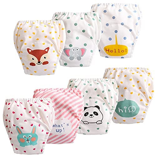 JackLoveBriefs Baby Kleinkind Töpfchen Unterwäsche Töpfchen Trainingshose (1 bis 6 Jahre, 7 Stück), Verschiedene Farbe und Motive, Herrsteller Gr.80