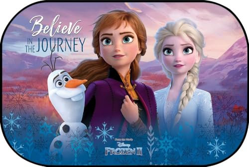 Frozen Anna und ELSA Einzelauto-Seitensonnenschutz für Mädchen,Blau