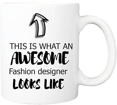 Pickhut Fashion Designer Mug - This is What an Awesome Fashion Designer Looks Like - Great Gift for Birthday, Christmas, Secret Santa