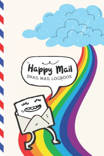 Happy Snail Mail Logbook: Keep track of all your Incoming and Outgoing Mails | For Home and Office