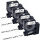 UNOKA 45013 Komaptibel für Dymo D1 12mm x 7m Etikettenbnad S0720530 A45013 Black White für DYMO LabelManager 160 280 210D 360D 420P 500TS 450D PNP LabelWriter 450 DUO,Schwarz auf Weiß Schriftbänder