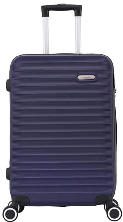 TROLLEY ADC - Mittelgroßer Koffer 65 x 41 x 26 cm - starr, leicht 3 kg - 65 Liter - 4 leise Doppelrollen - handlich, praktisch und wasserdicht - Classiq-Kollektion - Marineblau