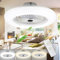 Joparri 2x Ventilatore da Soffitto con Luce e Telecomando, 80W Velocità del Vento Regolabile Luce LED 3000K-6500K Fan Plafoniera LED per Camera da Letto Soggiorno Sala da Pranzo, Bianco