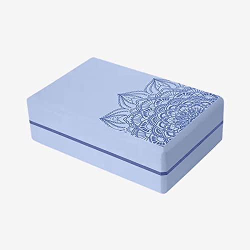 Yoga-Block – Hamstring Stretcher, hochwertiger Schaumstoffblock für Pilates und Yoga-Übungen, Yoga-Starter-Set für Anfänger, Yoga-Bolster, Wadendehner, EVA-Schaumziegel (blau)