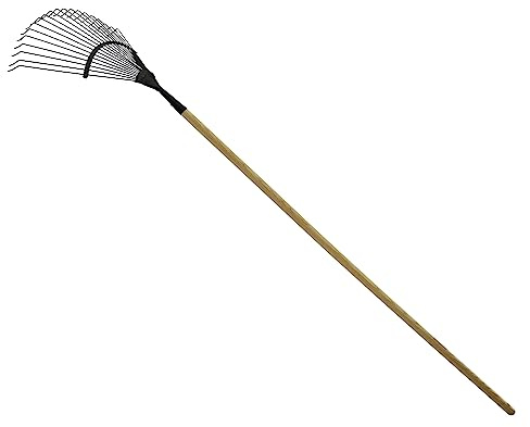 Sirocco Rasenrechen mit 20 Zinken | Handgeschmiedet in Deutschland | Stiellänge 140 cm | Gewicht 1,2 kg | Gartenrechen aus gehärtetem Stahl | Hochwertiges Gartenwerkzeug Made in Germany