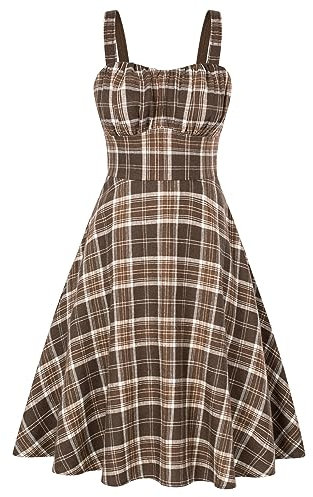 Belle Poque Damen Casual Cocktailkleid Elegant Spaghetti Freizeitkleid A-Line Lang