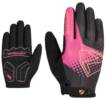 Ziener Unisex Jugend Colo Long Fahrrad/Mountainbike/Radsport-Handschuhe | Langfinger-atmungsaktiv,dämpfend
