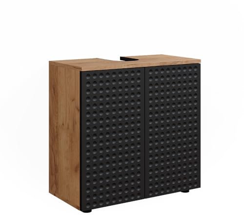 Vicco Mueble Lavabo Irma, Roble Dorado/Antracita, 60 x 59 cm