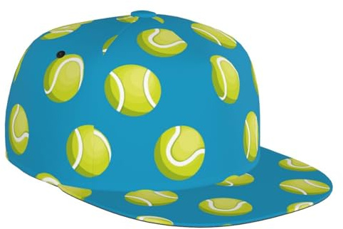 Cappelli snapback da uomo - Cappello da baseball da uomo con visiera piatta e visiera piatta, cappello da baseball regolabile nero