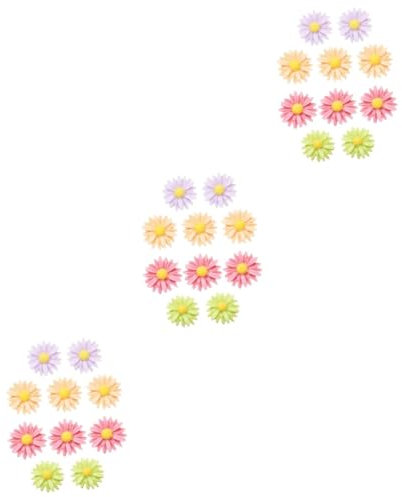 HOODANCOS 3 Sets Künstliche Gänseblümchen Blumen Handwerk Push Pin Dekorative Reißzwecken Für Home Office Schule 10 Stück * 3